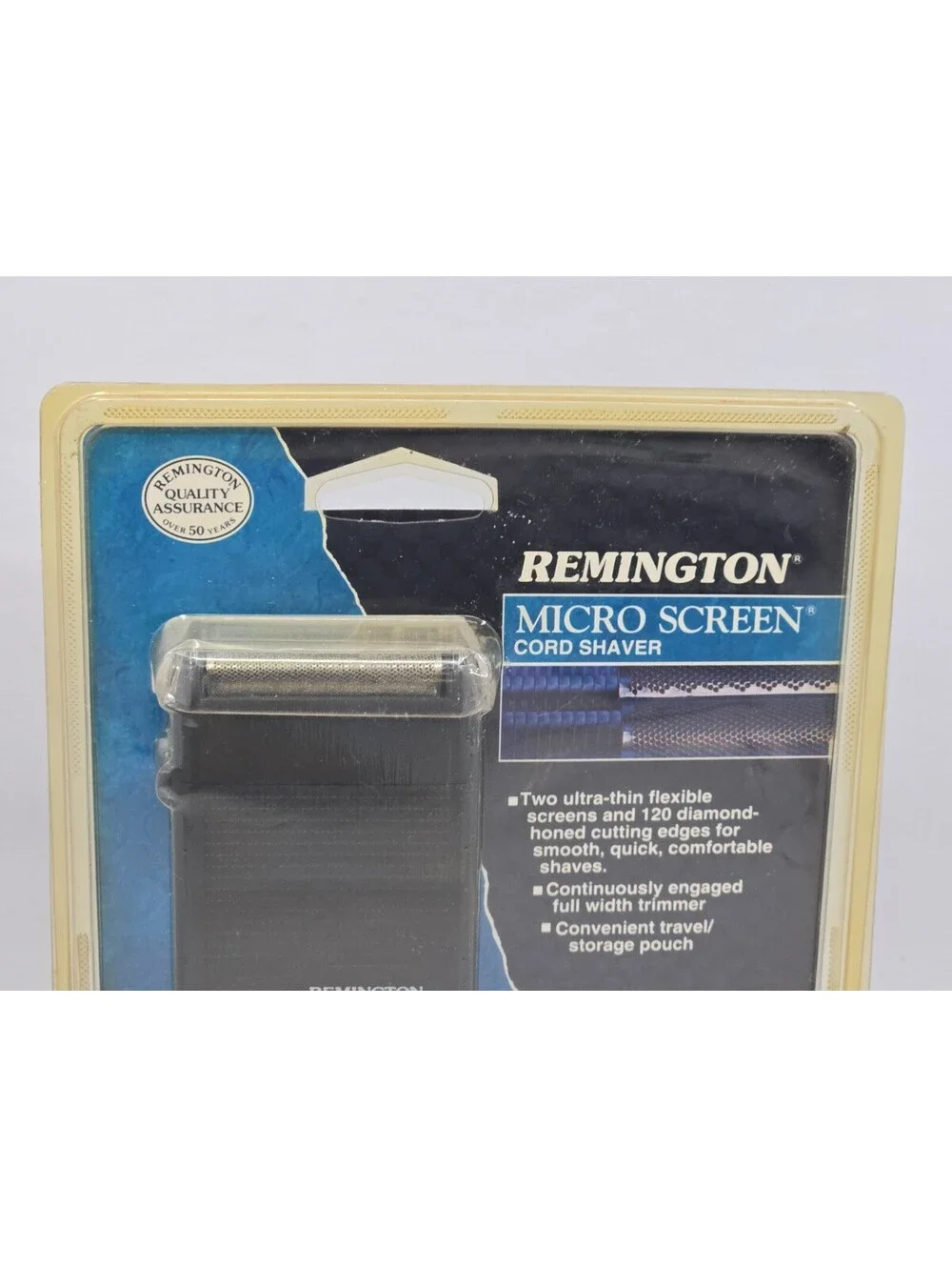 Vintage Remington Micro Screen Cord Shaver XLR-810BP Made In USA NOS